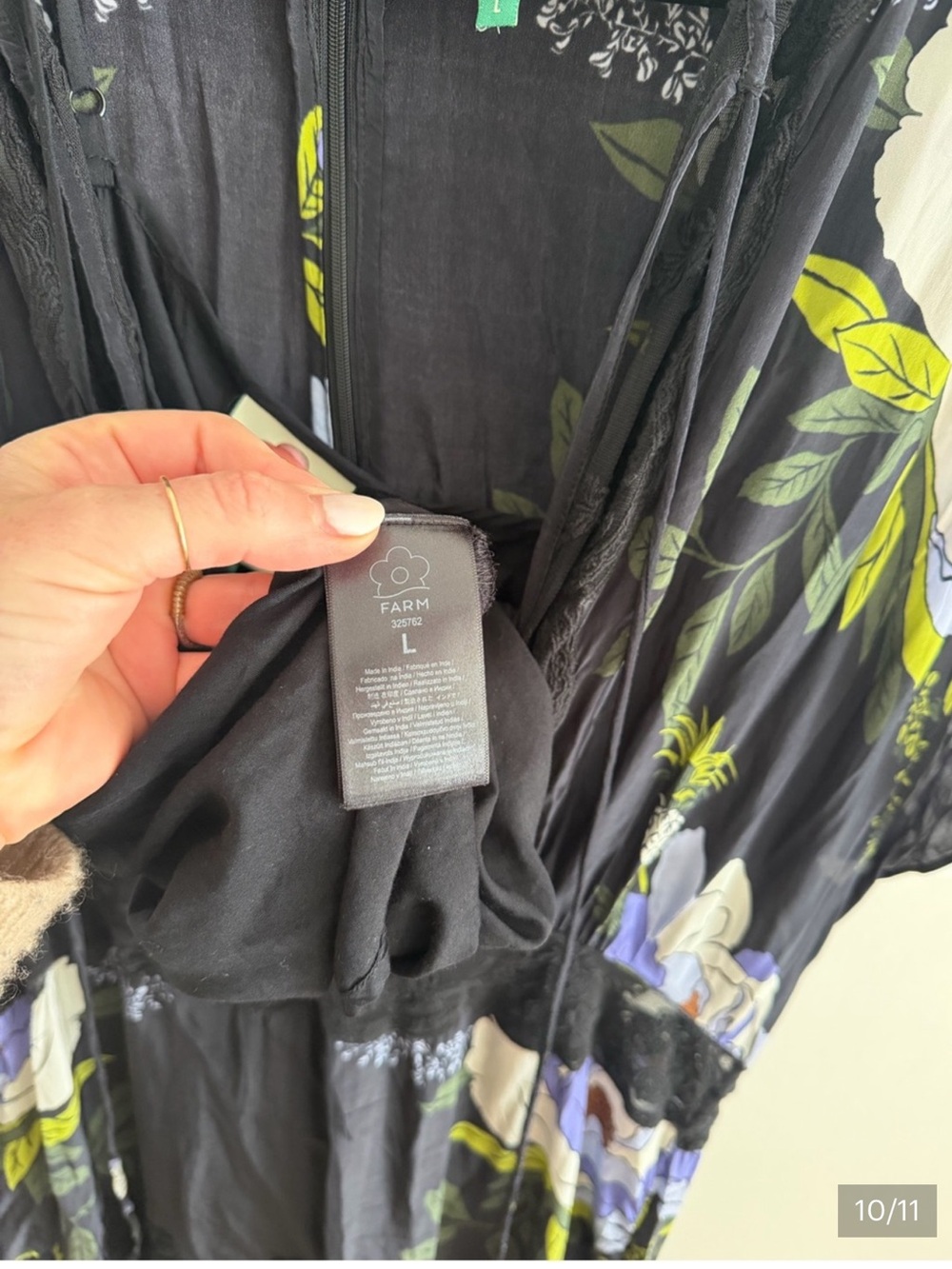 FARM Rio Soft Garden Floral Lace Maxi Slip Dress - Picture 11 of 13